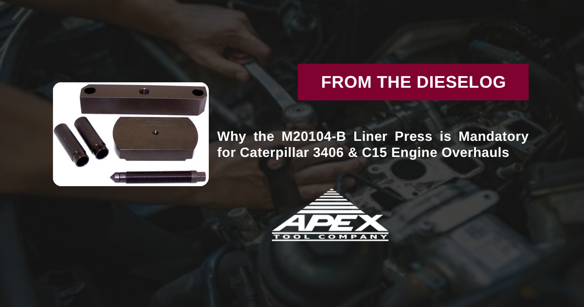 M20104-B Liner Press for Caterpillar CAT 3406 C15 Series Main Tool Layout